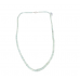 Necklace Strand String Beaded Aquamarine Natural Gem Stone Diamond Cut Bead D958
